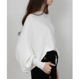 テレコリブニット ドルマンスリーブ カットソートップス | Pumpkin Port | 詳細画像25