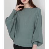 テレコリブニット ドルマンスリーブ カットソートップス | Pumpkin Port | 詳細画像3