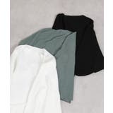 テレコリブニット ドルマンスリーブ カットソートップス | Pumpkin Port | 詳細画像30