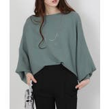 テレコリブニット ドルマンスリーブ カットソートップス | Pumpkin Port | 詳細画像4