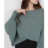 テレコリブニット ドルマンスリーブ カットソートップス | Pumpkin Port | 詳細画像7