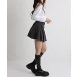 コーデュロイ サイドベルト付 プリーツミニスカート | Pumpkin  Port | 詳細画像30 