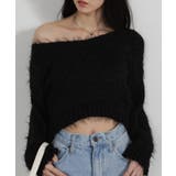 ロングシャギー ショート丈ニット トップス | Pumpkin  Port | 詳細画像16 