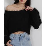 ロングシャギー ショート丈ニット トップス | Pumpkin  Port | 詳細画像17 