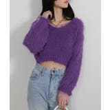 ロングシャギー ショート丈ニット トップス | Pumpkin  Port | 詳細画像24 