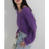 ロングシャギー ショート丈ニット トップス | Pumpkin  Port | 詳細画像25 