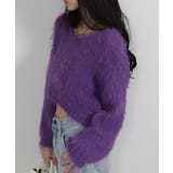 ロングシャギー ショート丈ニット トップス | Pumpkin  Port | 詳細画像26 