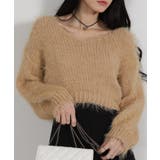 ロングシャギー ショート丈ニット トップス | Pumpkin  Port | 詳細画像9 