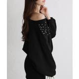 パール×ビジュー 付 ドルマン袖 ニットミニワンピース  | Pumpkin  Port | 詳細画像29 