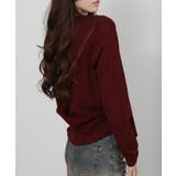 ワンポイント プレート付 裏起毛 アシメデザイン 長袖Tシャツ | Pumpkin  Port | 詳細画像20 