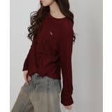 ワンポイント プレート付 裏起毛 アシメデザイン 長袖Tシャツ | Pumpkin  Port | 詳細画像22 