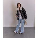 裏地フェイクファー 合成皮革 ブルゾン | Pumpkin  Port | 詳細画像16 