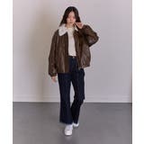 裏地フェイクファー 合成皮革 ブルゾン | Pumpkin  Port | 詳細画像2 