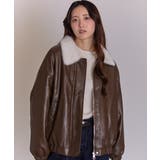 裏地フェイクファー 合成皮革 ブルゾン | Pumpkin  Port | 詳細画像7 