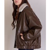 裏地フェイクファー 合成皮革 ブルゾン | Pumpkin  Port | 詳細画像9 