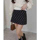 バイアス チェック 台形型 ミニスカート インパン付 | Pumpkin  Port | 詳細画像13 