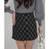 バイアス チェック 台形型 ミニスカート インパン付 | Pumpkin  Port | 詳細画像25 