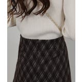 バイアス チェック 台形型 ミニスカート インパン付 | Pumpkin  Port | 詳細画像9 