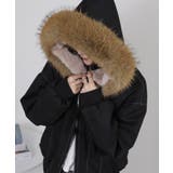 ボリュームファー×裏地ファー ミリタリーブルゾンコート | Pumpkin  Port | 詳細画像2 