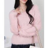 ラメ シャギー Vネック 長袖ニット トップス | Pumpkin Port | 詳細画像14