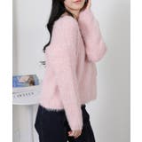 ラメ シャギー Vネック 長袖ニット トップス | Pumpkin Port | 詳細画像16