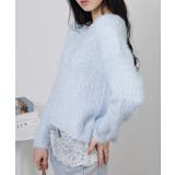 ラメ シャギー Vネック 長袖ニット トップス | Pumpkin Port | 詳細画像20