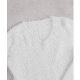 ラメ シャギー Vネック 長袖ニット トップス | Pumpkin Port | 詳細画像36