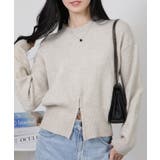 裾ハーフジップ ニットソー トップス | Pumpkin  Port | 詳細画像10 