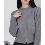 裾ハーフジップ ニットソー トップス | Pumpkin  Port | 詳細画像17 