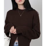 裾ハーフジップ ニットソー トップス | Pumpkin  Port | 詳細画像4 