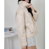 Wベルト フェイクファームートンコート ブルゾン | Pumpkin  Port | 詳細画像21 