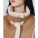 Wベルト フェイクファームートンコート ブルゾン | Pumpkin  Port | 詳細画像24 