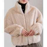 フェイクファー スタンドカラー ジップアップ ポケ付きブルゾン | Pumpkin  Port | 詳細画像16 