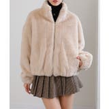 フェイクファー スタンドカラー ジップアップ ポケ付きブルゾン | Pumpkin  Port | 詳細画像17 