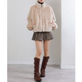 フェイクファー スタンドカラー ジップアップ ポケ付きブルゾン | Pumpkin  Port | 詳細画像21 