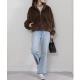 フェイクファー スタンドカラー ジップアップ ポケ付きブルゾン | Pumpkin  Port | 詳細画像8 