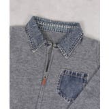 デニム使い Wジップ 襟付きカーディガン | Pumpkin Port | 詳細画像28