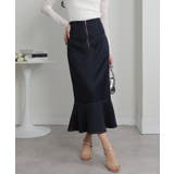 後ろリボン フロントZIP-UP マーメイドロングスカート | Pumpkin  Port | 詳細画像11 