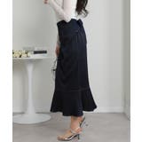 後ろリボン フロントZIP-UP マーメイドロングスカート | Pumpkin  Port | 詳細画像12 