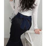 後ろリボン フロントZIP-UP マーメイドロングスカート | Pumpkin  Port | 詳細画像16 