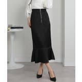 後ろリボン フロントZIP-UP マーメイドロングスカート | Pumpkin  Port | 詳細画像2 