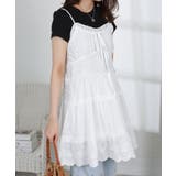 コットン風レース ティアードキャミミニワンピース | Pumpkin  Port | 詳細画像11 