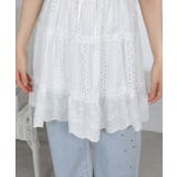 コットン風レース ティアードキャミミニワンピース | Pumpkin  Port | 詳細画像13 