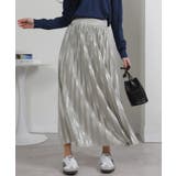 サテン プリーツロングスカート | Pumpkin  Port | 詳細画像14 