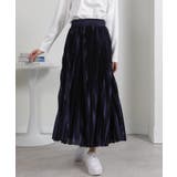 サテン プリーツロングスカート | Pumpkin  Port | 詳細画像2 