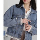 裾＆袖口レース付きショート丈Gジャン | Pumpkin  Port | 詳細画像3 