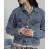 裾＆袖口レース付きショート丈Gジャン | Pumpkin  Port | 詳細画像8 