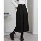 ベルト付 タックプリーツ ロングスカート | Pumpkin  Port | 詳細画像11 