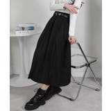 ベルト付 タックプリーツ ロングスカート | Pumpkin  Port | 詳細画像14 