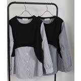 フリルベスト フェイクレイヤード BIGサイズシャツ | Pumpkin  Port | 詳細画像16 